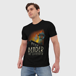 Футболка мужская Bender The Offender, цвет: 3D-принт — фото 2