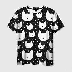 Футболка мужская Love Cats Pattern, цвет: 3D-принт