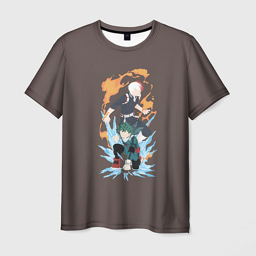 Мужская футболка Deku & Shouto / 3D-принт – фото 1