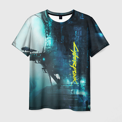 Мужская футболка Cyberpunk 2077: Techno / 3D-принт – фото 1