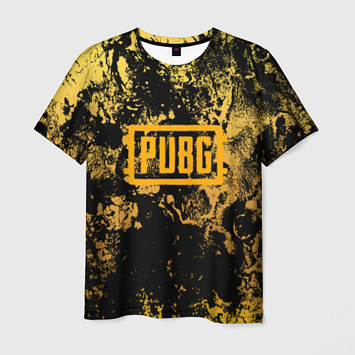 Мужская футболка PUBG: Yellow Marble / 3D-принт – фото 1