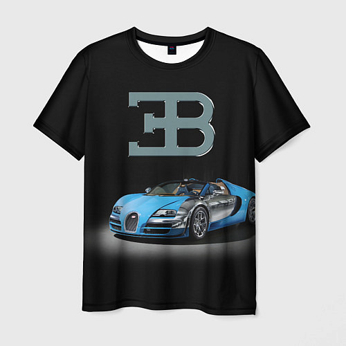 Мужская футболка Bugatti - motorsport extreme / 3D-принт – фото 1