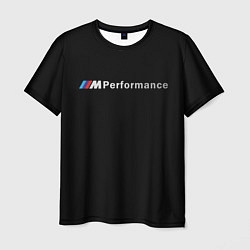 Мужская футболка BMW PERFORMANCE ЧЁРНЫЙ БМВ