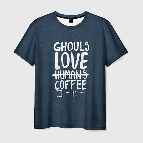 Мужская футболка Ghouls Love Coffee / 3D-принт – фото 1