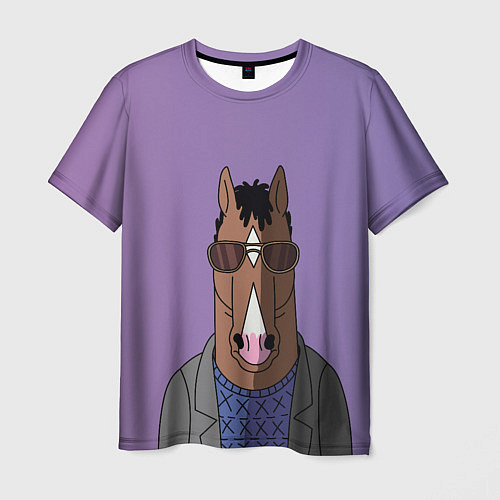 Мужская футболка Конь БоДжек / 3D-принт – фото 1