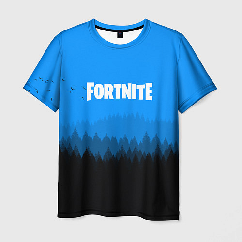 Мужская футболка Fortnite: Sky Forest / 3D-принт – фото 1
