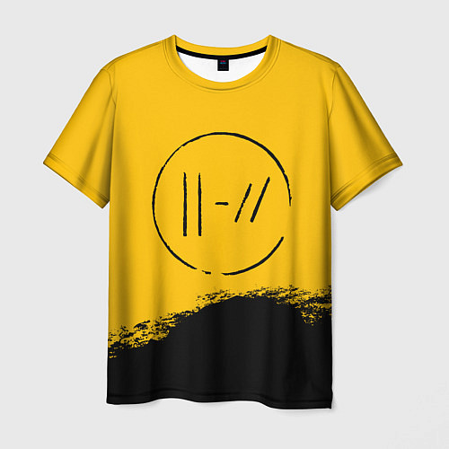 Мужская футболка 21 Pilots: Yellow Logo / 3D-принт – фото 1