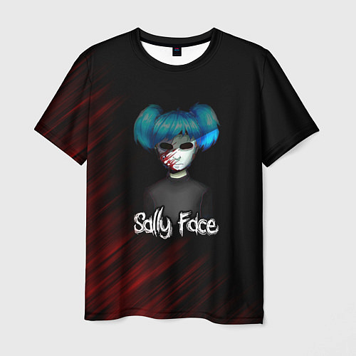Мужская футболка Sally Face окровавленное лицо / 3D-принт – фото 1