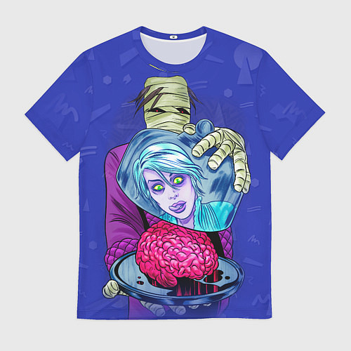 Мужская футболка I-ZOMBIE с мумией и мозгами / 3D-принт – фото 1