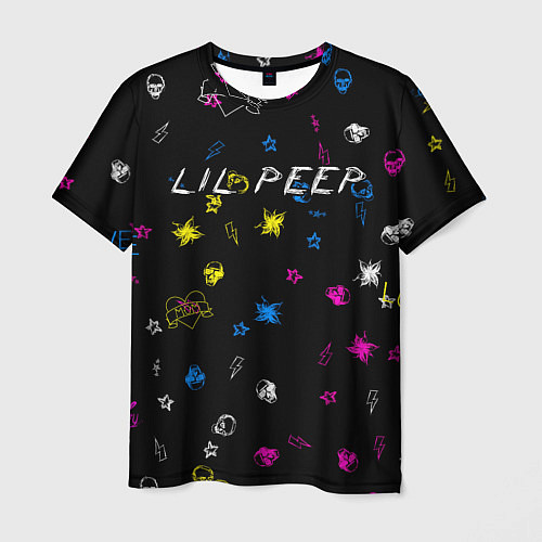 Мужская футболка Lil Peep: Legend / 3D-принт – фото 1
