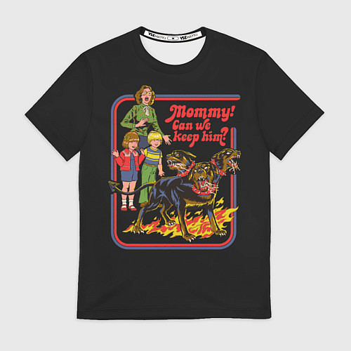 Мужская футболка Angry pet dog / 3D-принт – фото 1