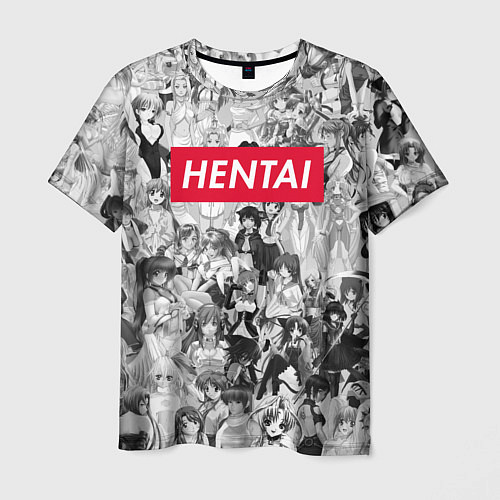 Мужская футболка HENTAI / 3D-принт – фото 1