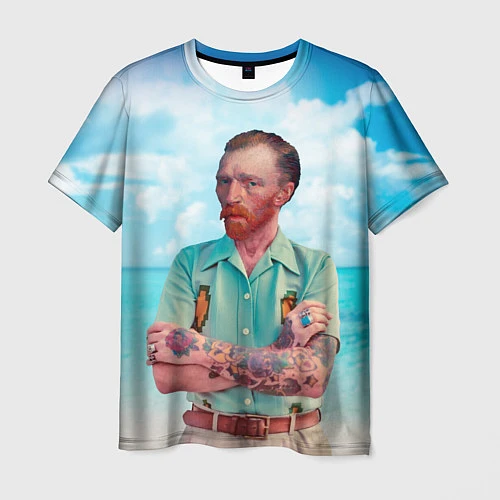 Мужская футболка Ван Гог 21 века / 3D-принт – фото 1