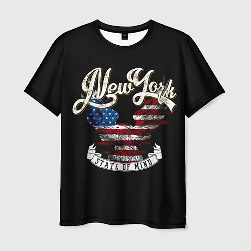 Мужская футболка New York, state of mind / 3D-принт – фото 1
