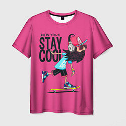 Футболка мужская New York Stay Cool, цвет: 3D-принт
