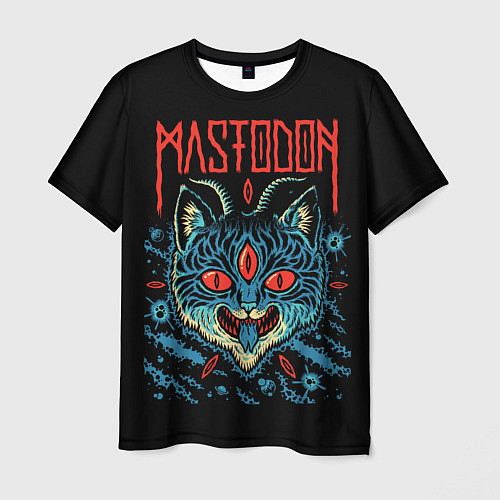 Мужская футболка Mastodon: Demonic Cat / 3D-принт – фото 1