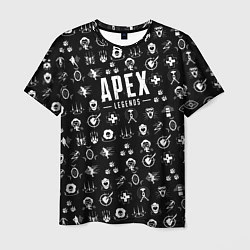 Футболка мужская Apex Legends: Black Pattern, цвет: 3D-принт