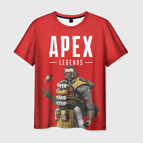 Мужская футболка Apex Legends: Red Caustic / 3D-принт – фото 1