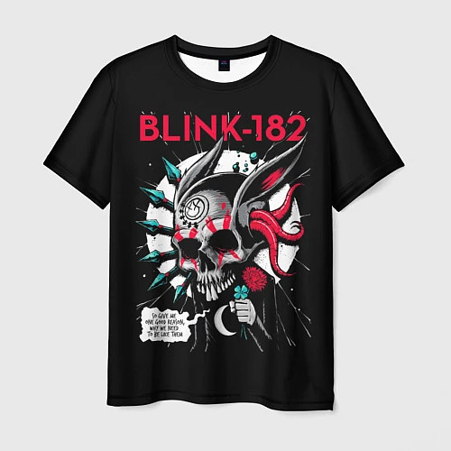Мужская футболка Blink-182: Death Punk / 3D-принт – фото 1