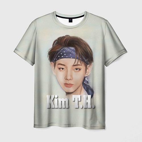 Мужская футболка BTS Kim T.H. / 3D-принт – фото 1