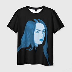 Футболка мужская Billie Eilish: Blue Style, цвет: 3D-принт