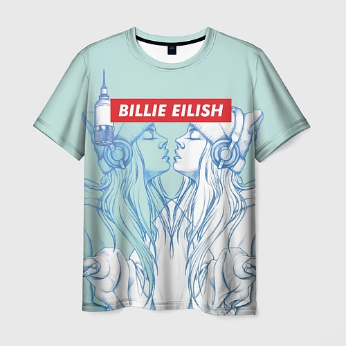 Мужская футболка Billie Eilish Music / 3D-принт – фото 1
