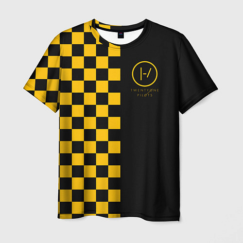 Мужская футболка 21 Pilots: Yellow Grid / 3D-принт – фото 1
