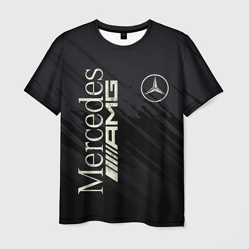 Мужская футболка Mercedes AMG: Black Edition / 3D-принт – фото 1