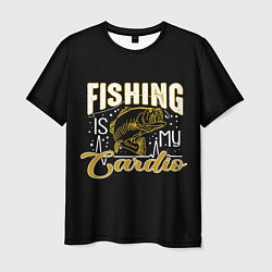 Футболка мужская Fishing is my Cardio, цвет: 3D-принт