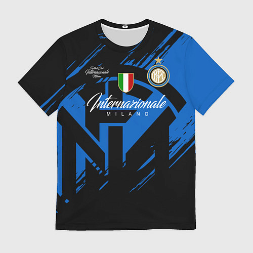 Мужская футболка Интер Милан логотипы / 3D-принт – фото 1