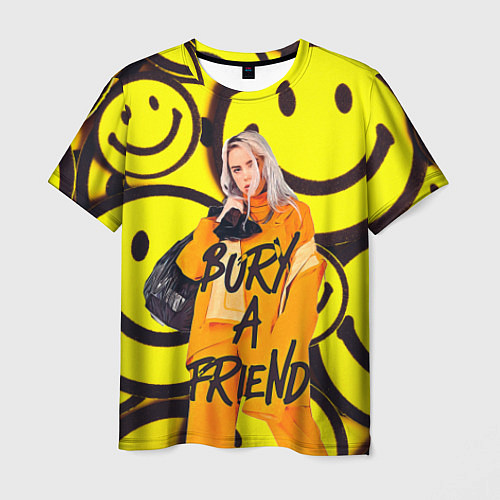 Мужская футболка Billie Eilish: Bury a Friend / 3D-принт – фото 1