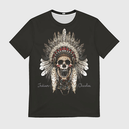 Мужская футболка Индеец Чероки / 3D-принт – фото 1