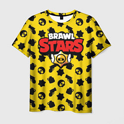 Футболка мужская Brawl Stars: Yellow & Black, цвет: 3D-принт