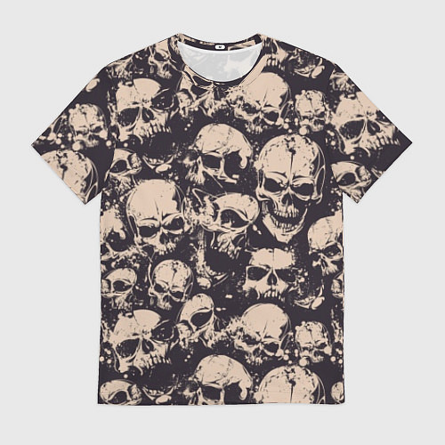 Мужская футболка Черепа - паттерн / 3D-принт – фото 1