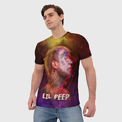 Футболка мужская Lil Peep ART, цвет: 3D-принт — фото 2