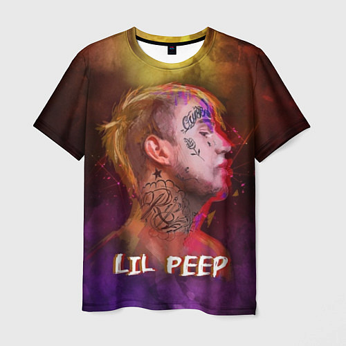 Мужская футболка Lil Peep ART / 3D-принт – фото 1