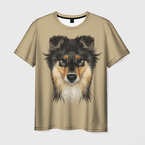 Мужская футболка Rouge Collie / 3D-принт – фото 1