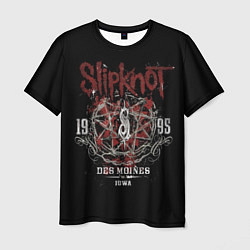 Футболка мужская Slipknot 1995 цвета 3D-принт — фото 1
