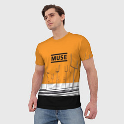 Футболка мужская Muse: Orange Mood, цвет: 3D-принт — фото 2