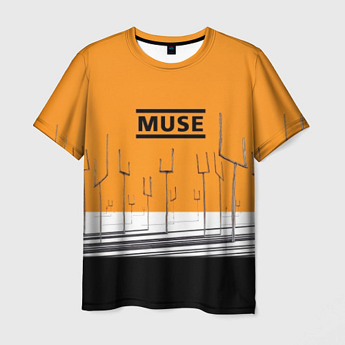 Мужская футболка Muse: Orange Mood / 3D-принт – фото 1