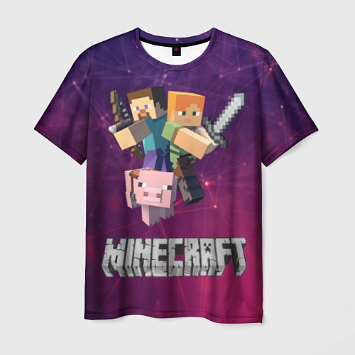 Мужская футболка MINECRAFT / 3D-принт – фото 1