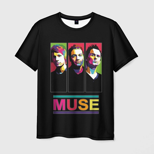 Мужская футболка Muse pop-art / 3D-принт – фото 1