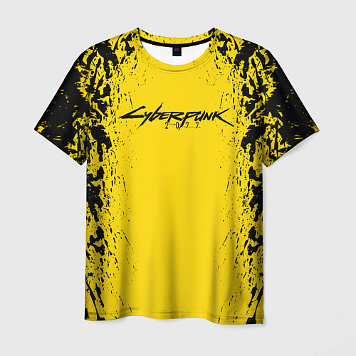 Мужская футболка Cyberpunk 2077 Samurai logo / 3D-принт – фото 1