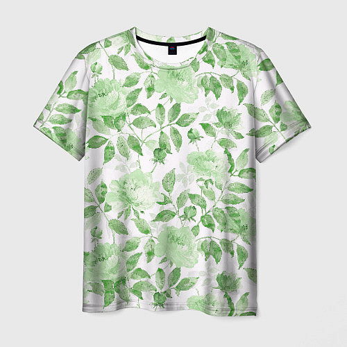 Мужская футболка Пышная растительность / 3D-принт – фото 1