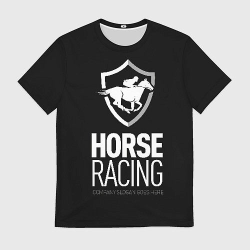 Мужская футболка Horse racing / 3D-принт – фото 1