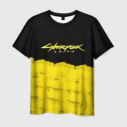 Мужская футболка Cyberpunk 2077: Yellow & Black