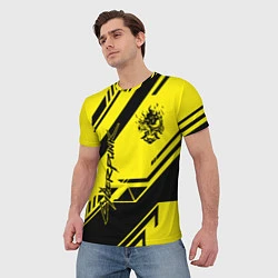 Футболка мужская Cyberpunk 2077: Yellow Samurai, цвет: 3D-принт — фото 2