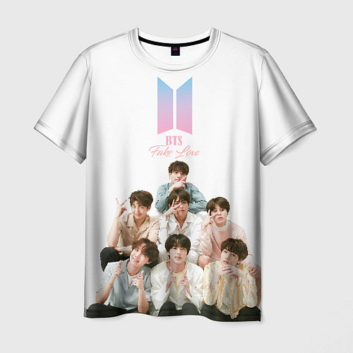 Мужская футболка Take love BTS / 3D-принт – фото 1
