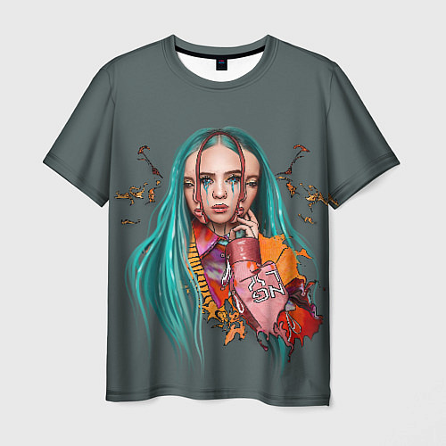 Мужская футболка BILLIE EILISH / 3D-принт – фото 1