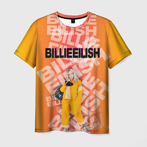 Мужская футболка Billie Eilish: Yellow Mood / 3D-принт – фото 1